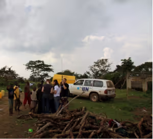 Unicef meeting a group of young children who are living together at Rwamwanja, hoping their caregivers will be found and they can be reunited soo 