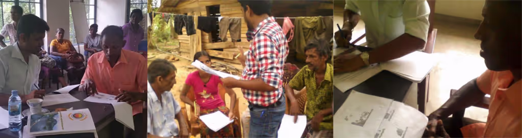 Participants taking the comprehension test