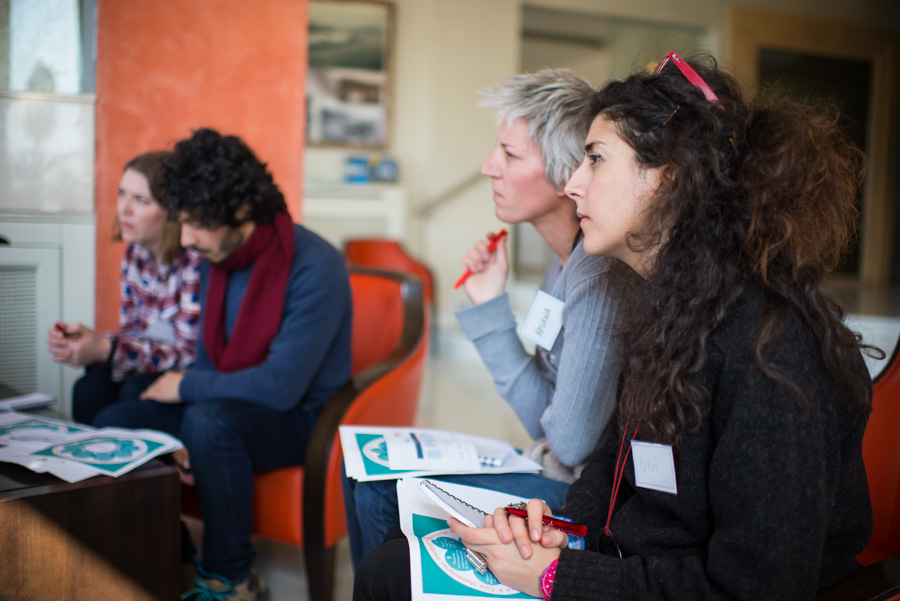 RedR Refugee Response training, course participants, Lesbos. Credit Amy Murrell
